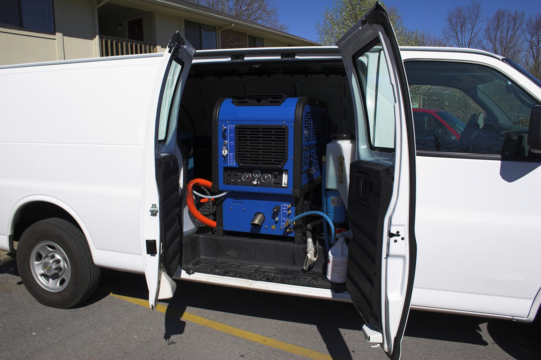 Carpet Cleaning with Truck Mounted equipment